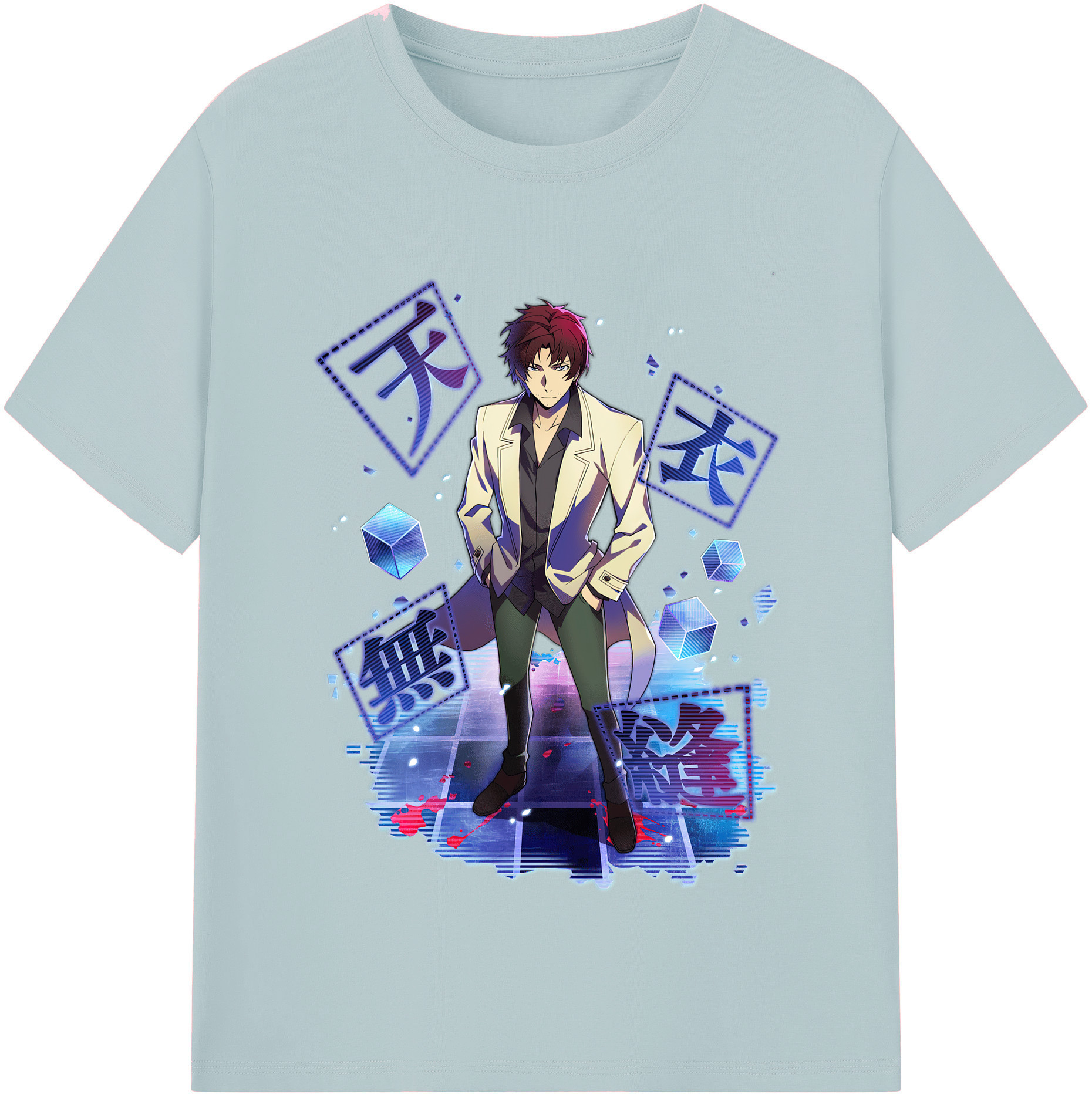 （画像用） 文豪ストレイドッグス Bungo Stray Dogs 綿100％半袖Tシャツ（フロントプリント）